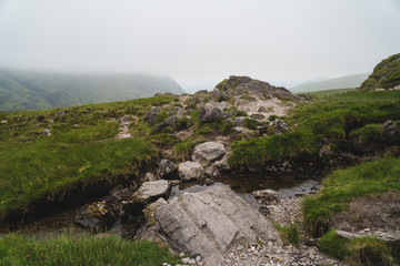 On the track of devil's ladder to Carrauntoohil