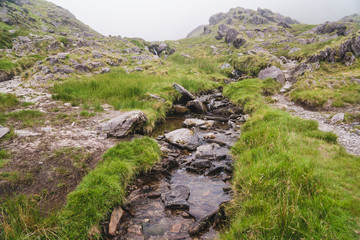 On the track of devil's ladder to Carrauntoohil