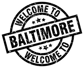 welcome to Baltimore black stamp