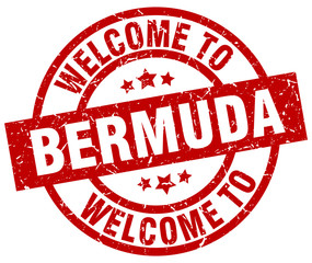 welcome to Bermuda red stamp