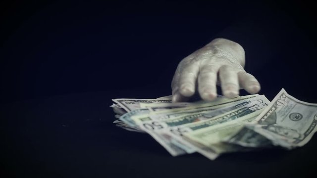 manipulations with a pack of money