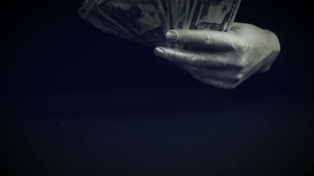 manipulations with a pack of money
