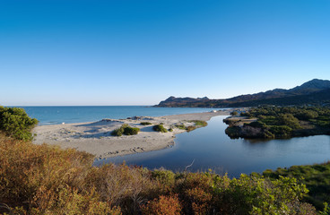 Obraz premium Saleccia beach in Corsica