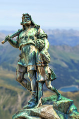 William Tell overlooking the Alps