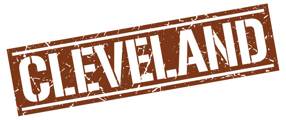 Cleveland brown square stamp