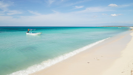 Bahia de las Aguilas Beach in the Dominican Republic, Caribbean.