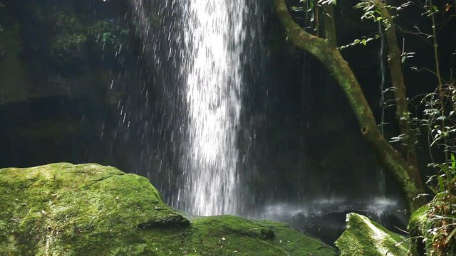 close-up of a waterfalls