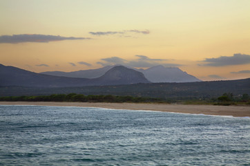 Landscape near Orosei. Province of Nuoro. Sardinia island. Italy