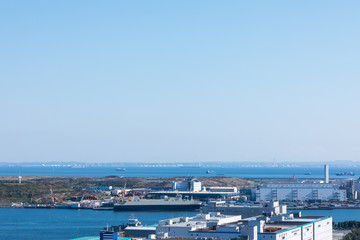 Fototapeta premium (東京都ｰ都市風景)お台場展望台から見る都市風景１０