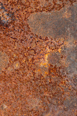 Severe Corrosion Of The Metal Plate. Rust. Texture, Background Series.