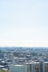 Fototapeta na wymiar 北摂から望む　大阪都市景観