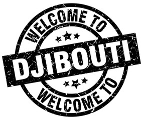 welcome to Djibouti black stamp