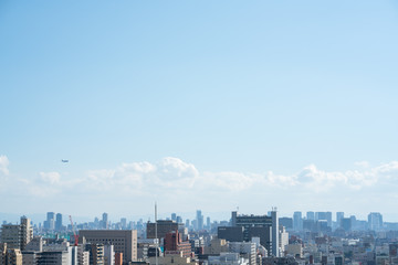 北摂から望む　大阪都市景観