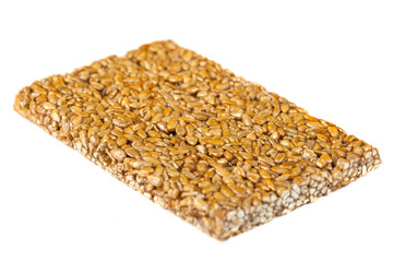 gozinaki from sunflower seeds isolated on white background