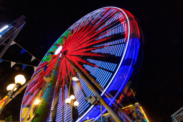 Riesenrad Muster aus Licht
