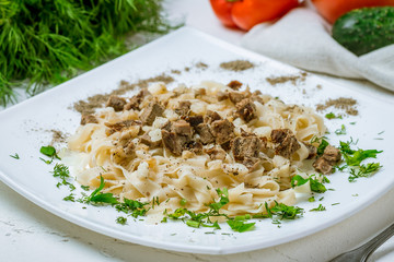 Beshbarmak, Uzbek kitchen