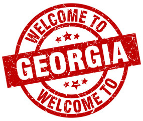 welcome to Georgia red stamp