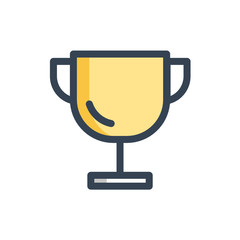 trophy icon filled outline style
