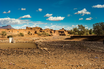 Berber kasbah in Dades gorge, Morocco