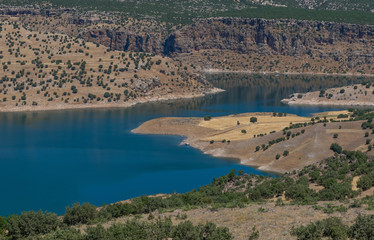 Lake Ataturk Dam, Turkey - the Atatürk Dam is one of the largest in the country, and has generated...