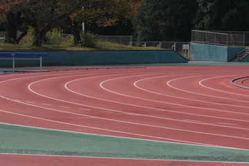陸上競技場のトラック