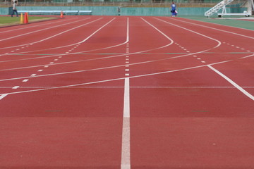 陸上競技場のトラック