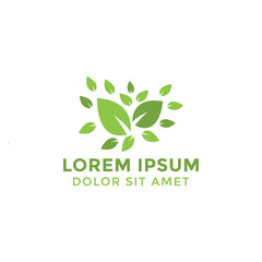 Leaf sprout graphic design template vector illustration