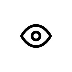 Eye vector icon isolated on background. Trendy sweet symbol. Pixel perfect. illustration EPS 10.