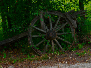 Fototapeta na wymiar Old wheel