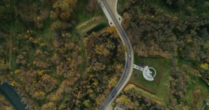 Aerial view of cityscape in Kropivnitskiy. Former name Kirovograd. Aerial view of part of the Fortress of Saint Elizabeth.