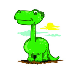 Dragon Dinosaur Monster Vector Illustration Clipart