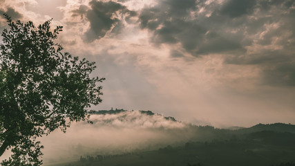 Good morning Montepulciano, Val D'Orcia, Italy