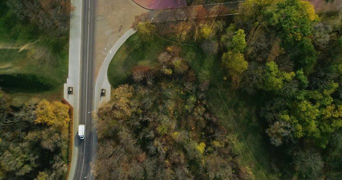 Aerial view of cityscape in Kropivnitskiy. Former name Kirovograd. Aerial view of part of the Fortress of Saint Elizabeth.