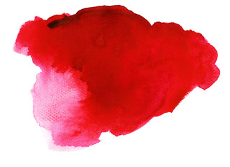 Red Watercolor Stain