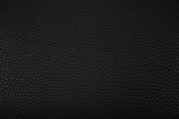 part of black leather texture closeup