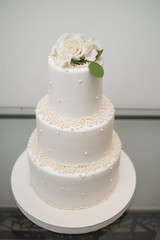 Obraz na płótnie Canvas Big wedding cake for celebration