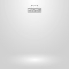 Soft white gray gradient studio presentation background.