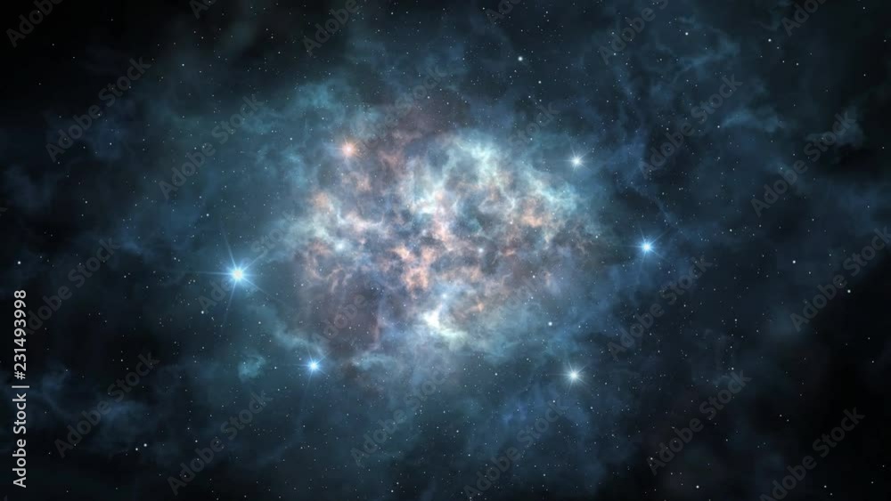 Canvas Prints space nebula spin loopable