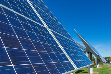solar panel or photovoltaic plant or crystalline solar modules