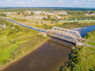 Russian railway bridge