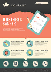 Flat modern design template for digital marketing, start up, planning, seo, analysis. Flat vector illustration for websites and mobile applications