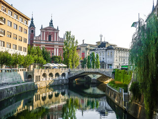 Fototapeta na wymiar Centre historique de Ljubljana