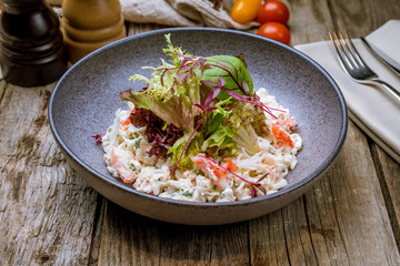 salad with crab meat