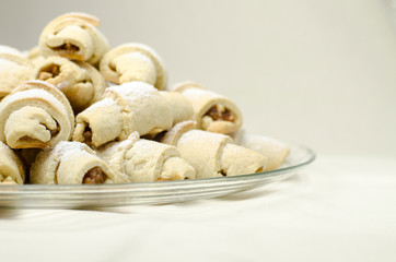 Apple cookies on a plate