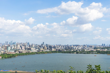 Naklejka premium panoramę miasta