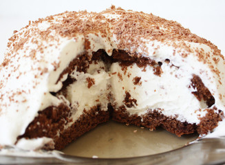 The chocolate cake