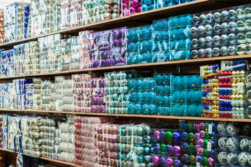 New Year. Christmas. Toys close-up. Packaged toys