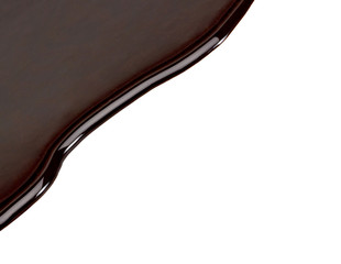 Chocolate Puddle isolated on white background