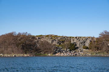 Typical rocky shore and rocks on the Finnish Archipelago