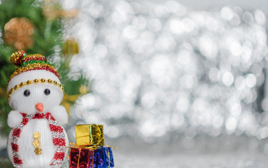 abstract blur Christmas bokeh background.